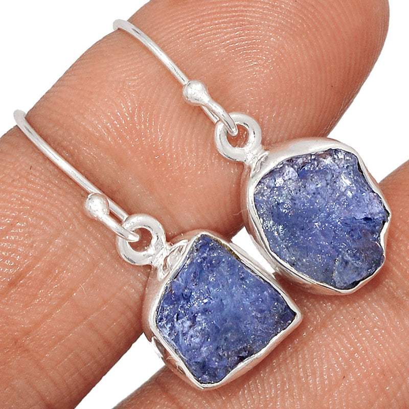 1.1" Tanzanite Rough Earrings - TZRE549