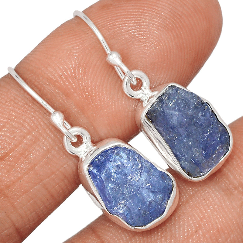 1.2" Tanzanite Rough Earrings - TZRE552