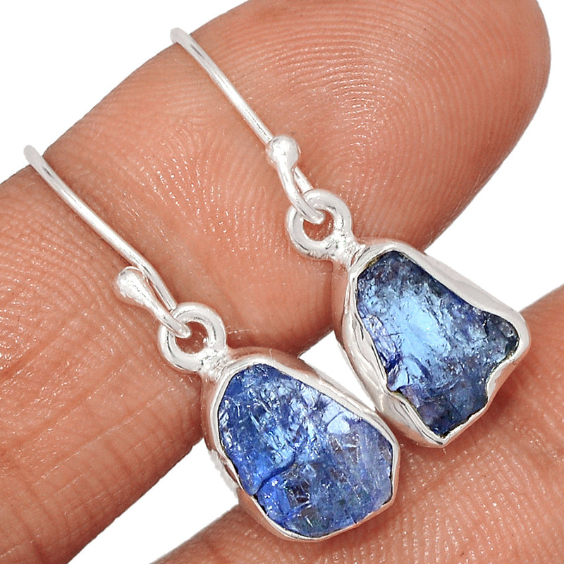 1.1" Tanzanite Rough Earrings - TZRE554