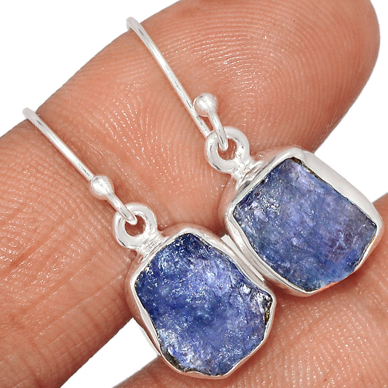 1.1" Tanzanite Rough Earrings - TZRE555