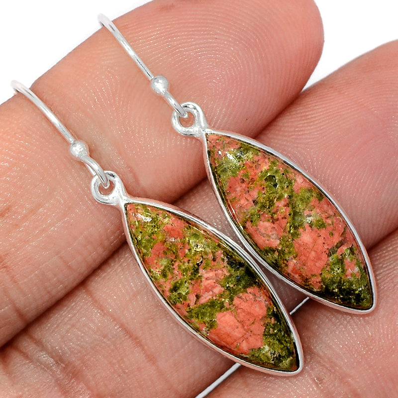 1.6" Unakite Earrings - UNKE750