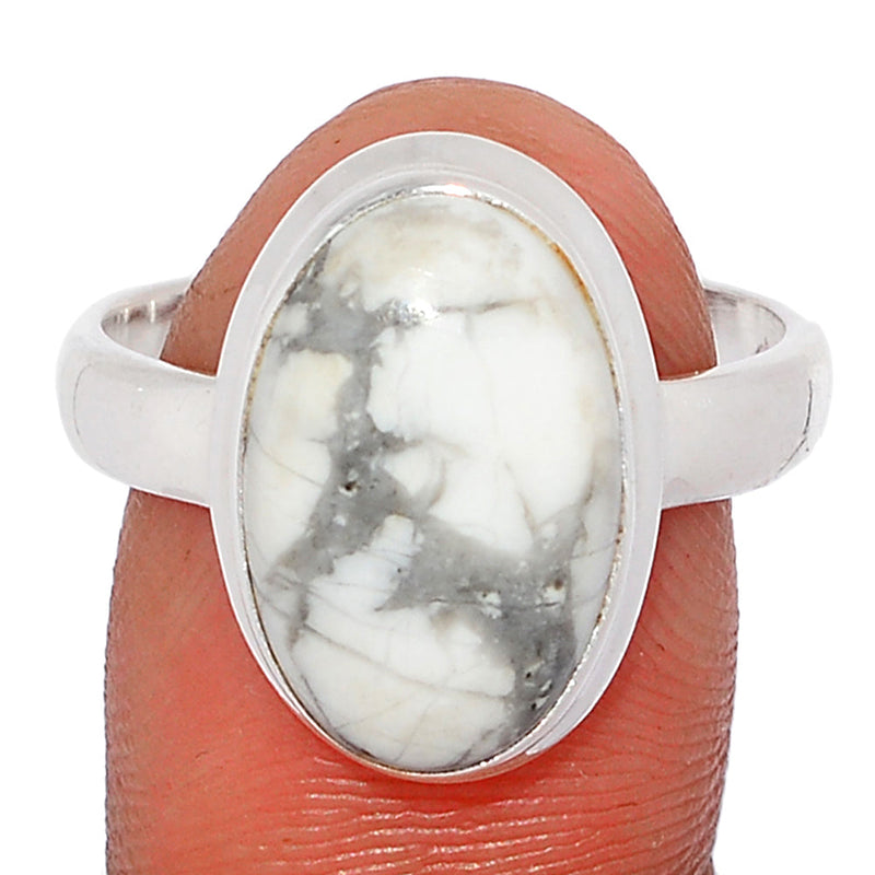 White Howlite Ring - WHOR598