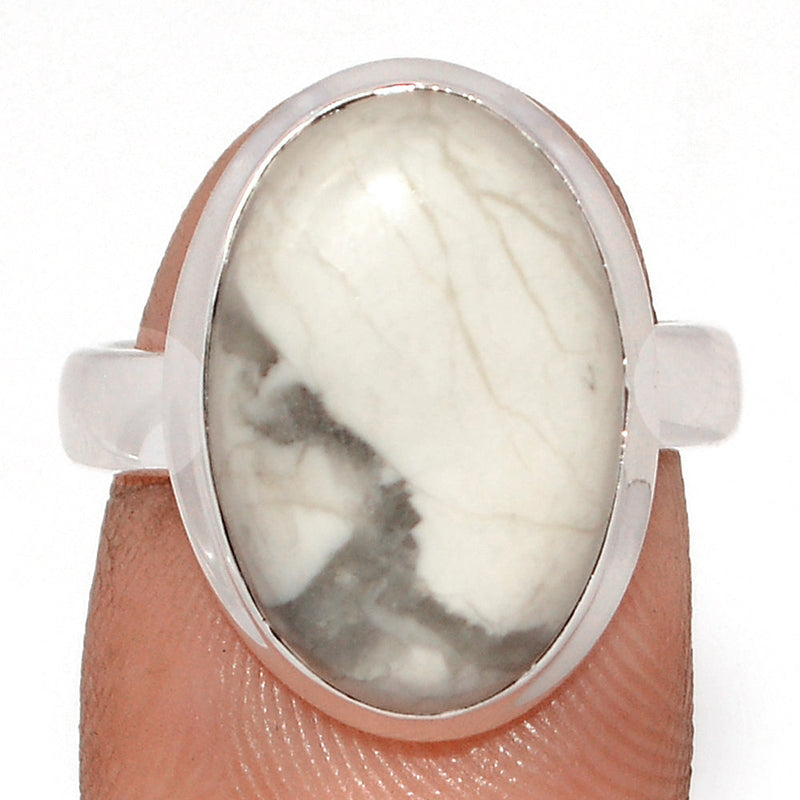 White Howlite Ring - WHOR681