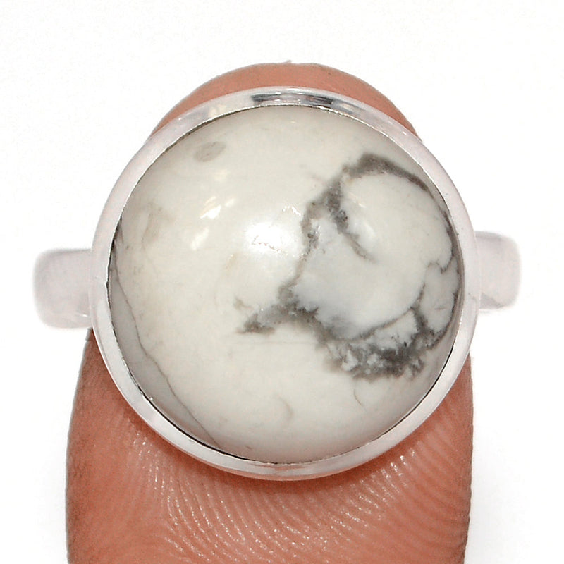 White Howlite Ring - WHOR693