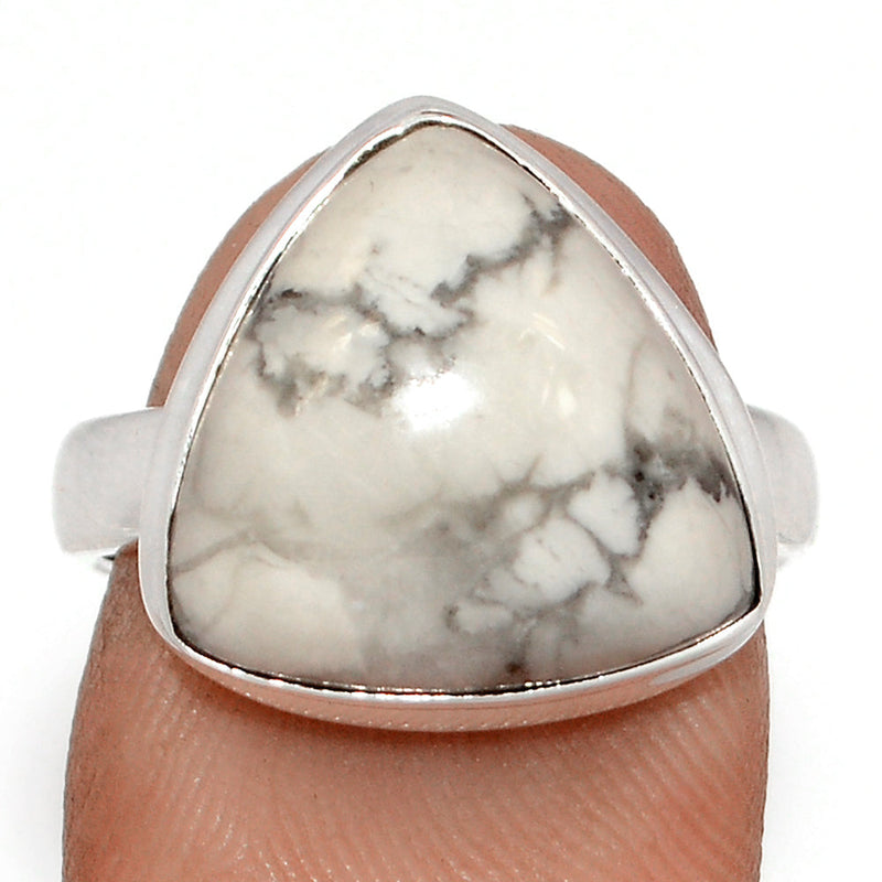 White Howlite Ring - WHOR698