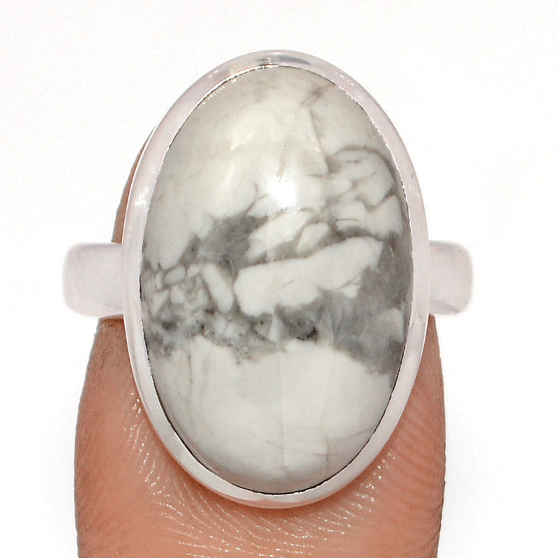 White Howlite Ring - WHOR701