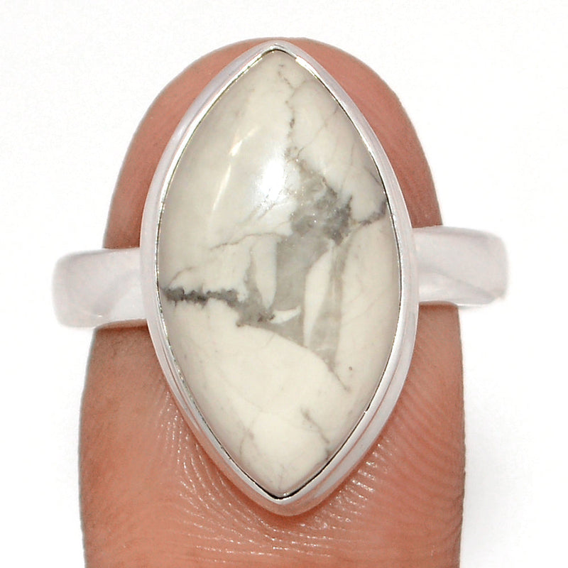 White Howlite Ring - WHOR702