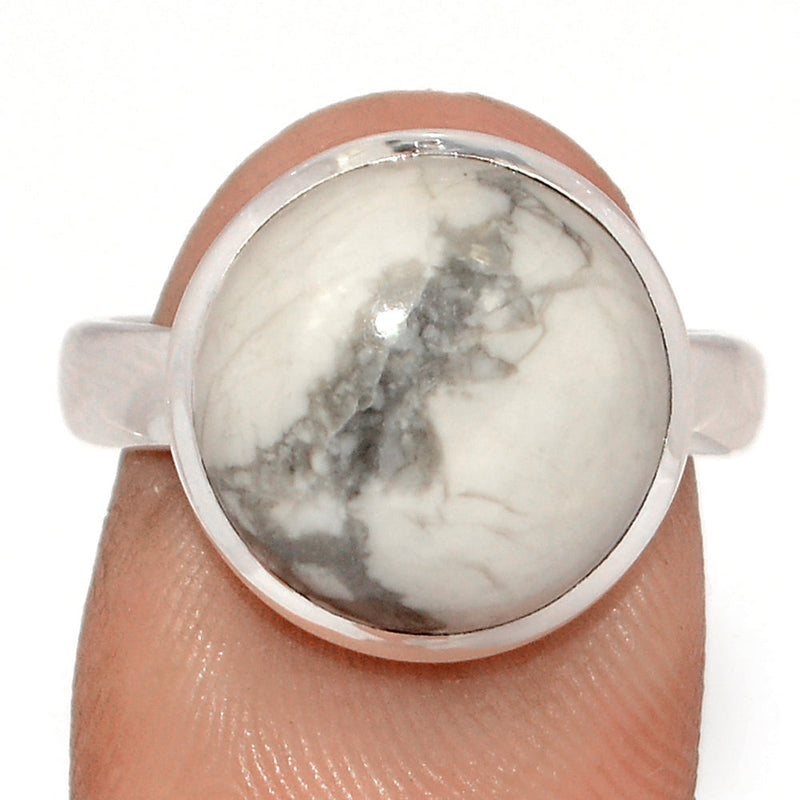 White Howlite Ring - WHOR706