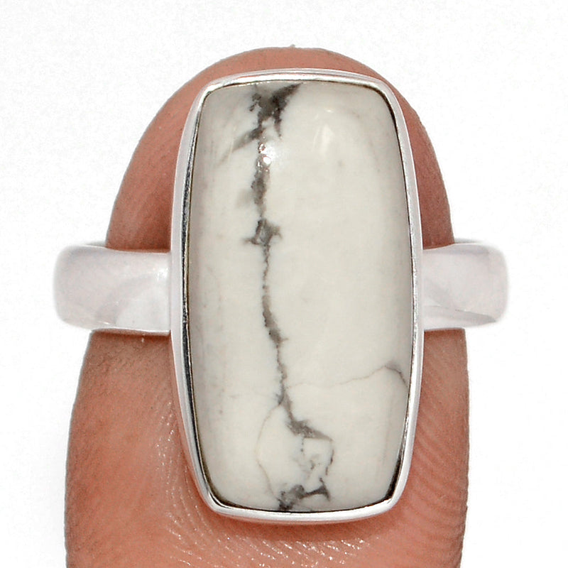 White Howlite Ring - WHOR707