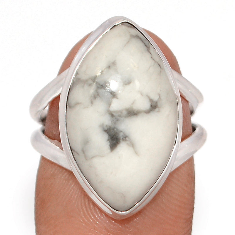 White Howlite Ring - WHOR708