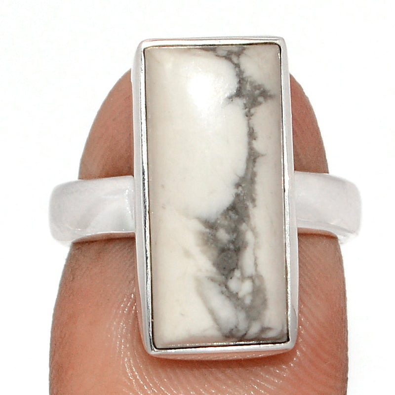 White Howlite Ring - WHOR709