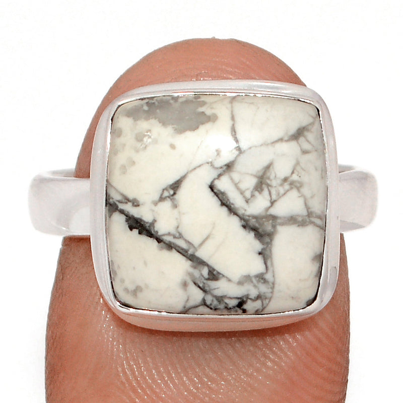 White Howlite Ring - WHOR710