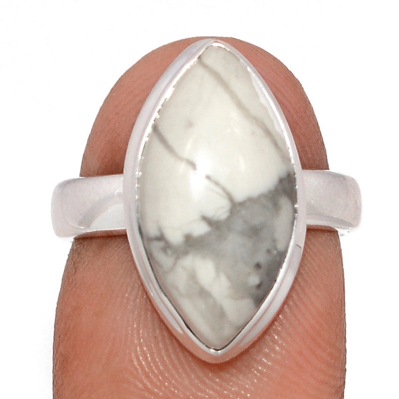 White Howlite Ring - WHOR712