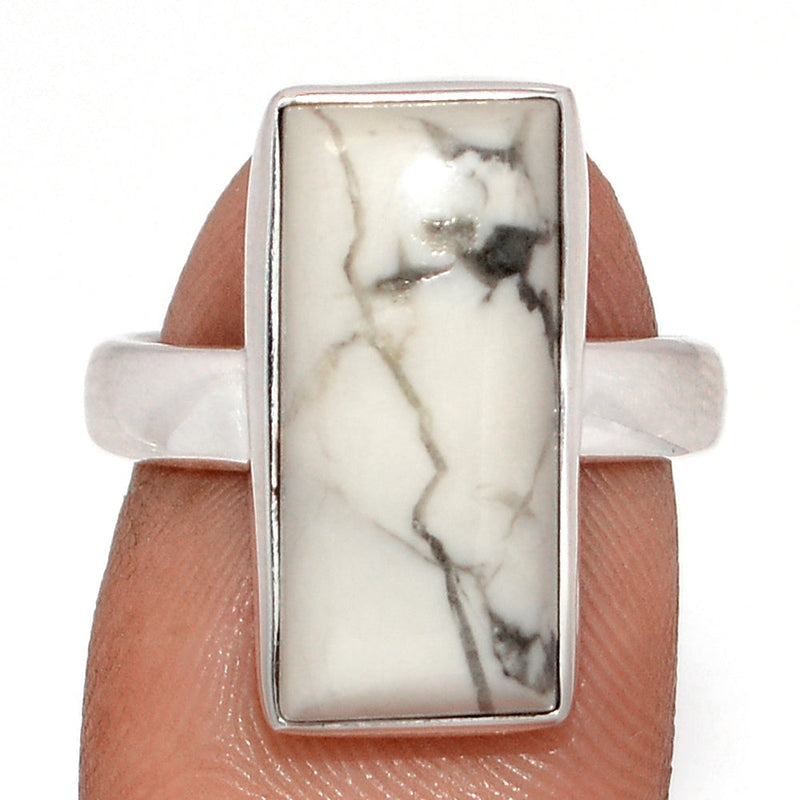 White Howlite Ring - WHOR713