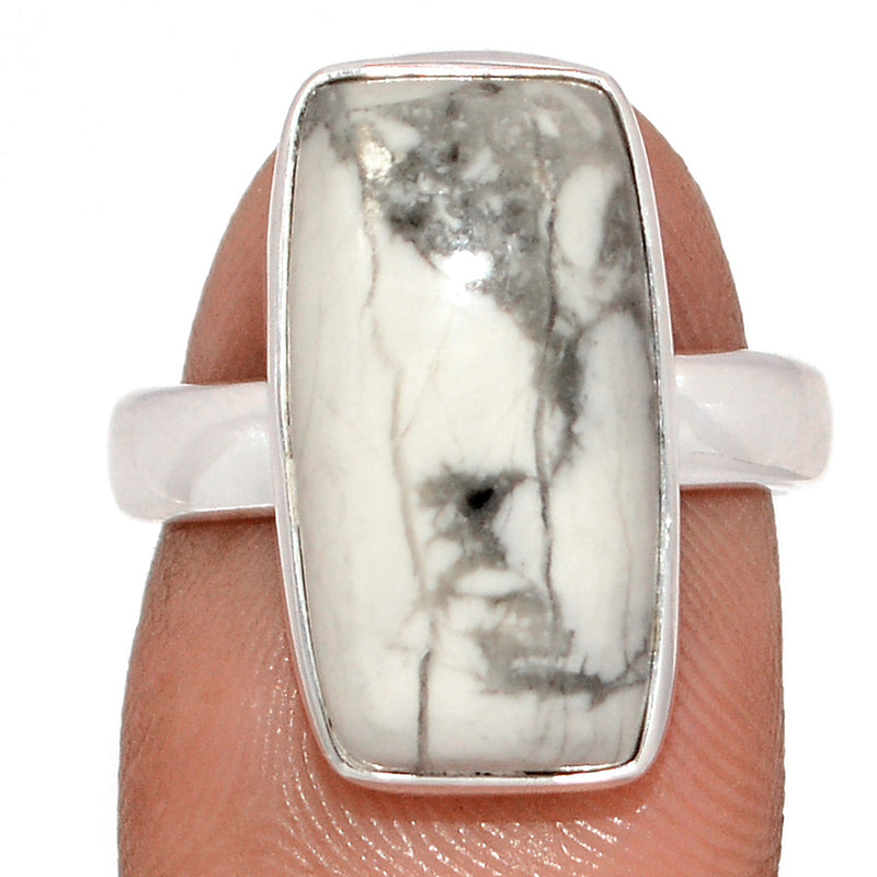 White Howlite Ring - WHOR714