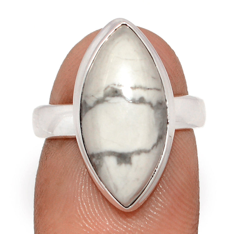 White Howlite Ring - WHOR716