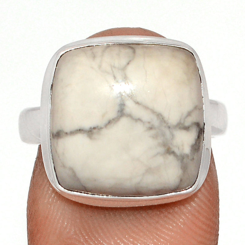 White Howlite Ring - WHOR717