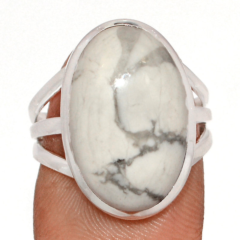 White Howlite Ring - WHOR721