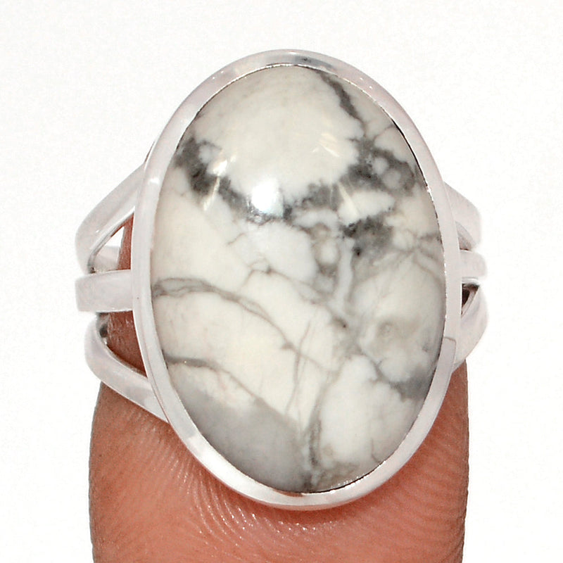 White Howlite Ring - WHOR724