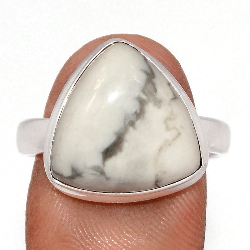 White Howlite Ring - WHOR725