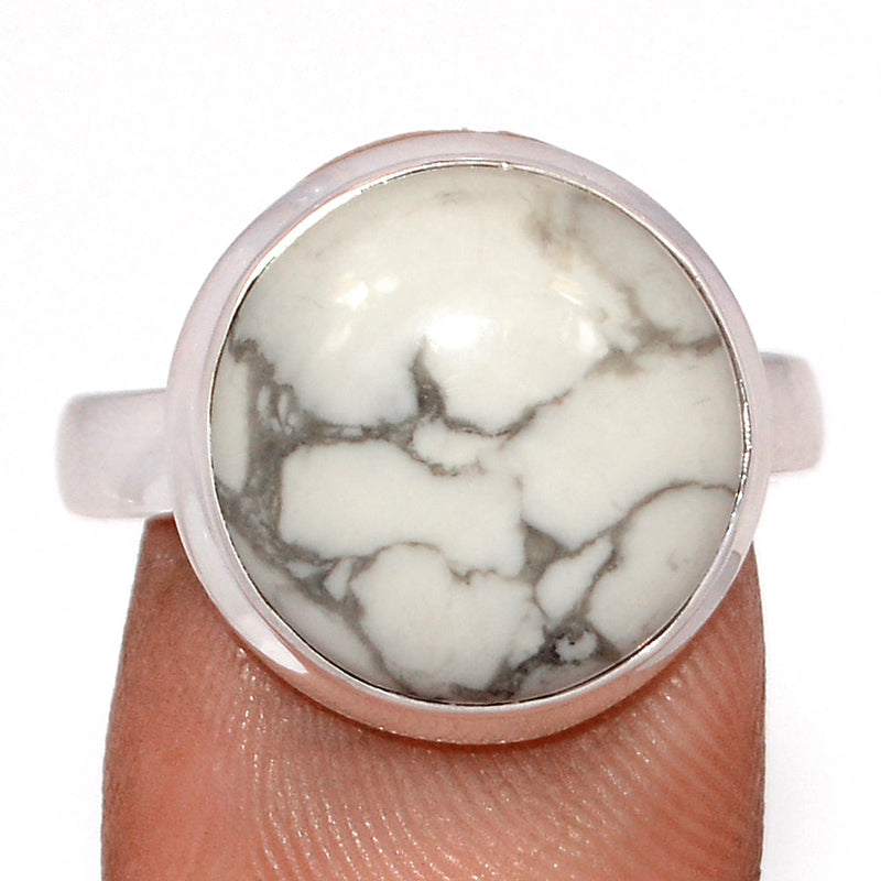 White Howlite Ring - WHOR726