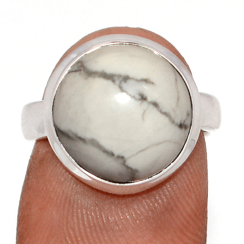 White Howlite Ring - WHOR727