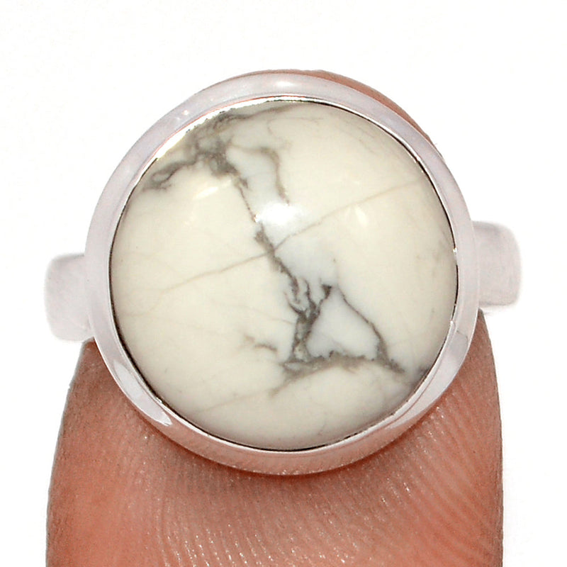 White Howlite Ring - WHOR728