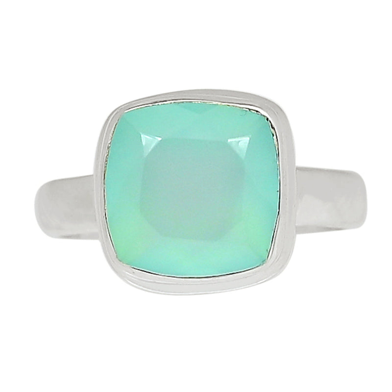 Aqua Chalcedony Faceted Ring - ACFR102