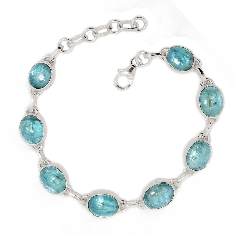 8.2" Aqua Kyanite Cabochon Bracelets - AKCB4