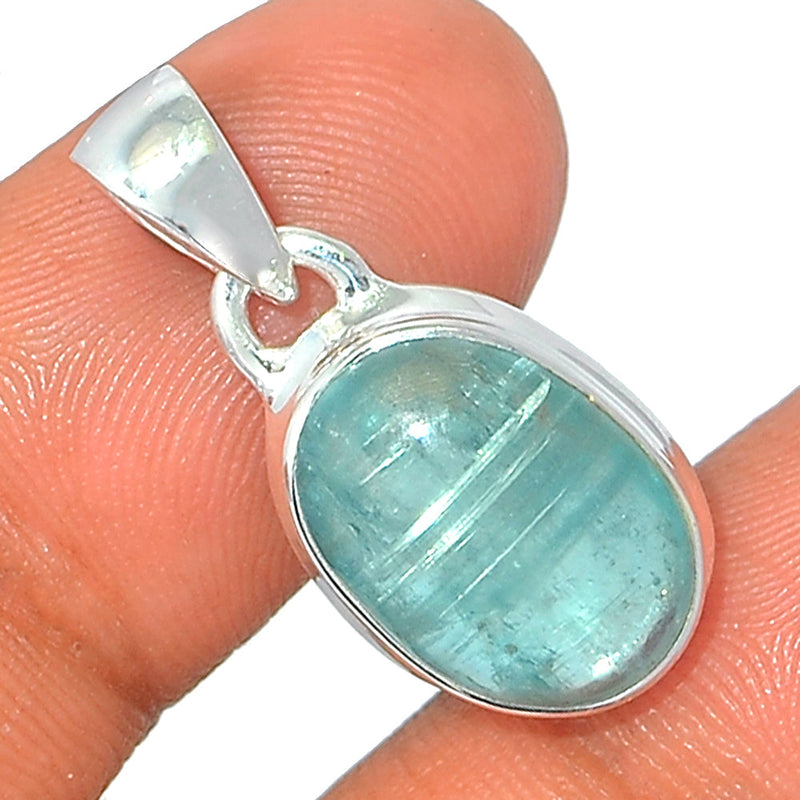 1.1" Aqua Kyanite Cabochon Pendants - AKCP62