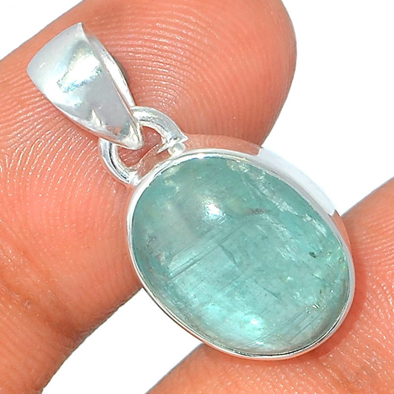 1" Aqua Kyanite Cabochon Pendants - AKCP80