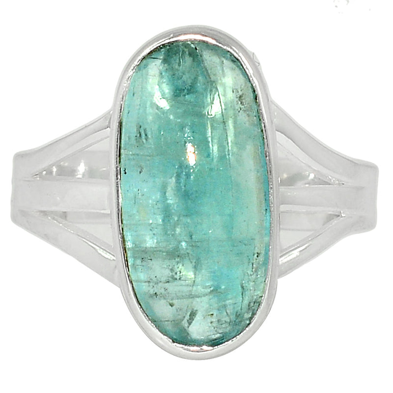 Aqua Kyanite Cabochon Ring - AKCR123