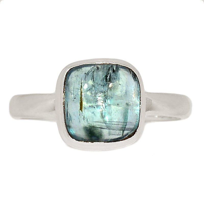 Aqua Kyanite Cabochon Ring - AKCR325