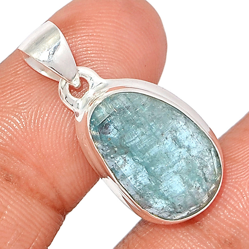 1.1" Aqua Kyanite Faceted Pendants - AKFP100