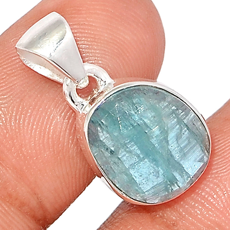 1" Aqua Kyanite Faceted Pendants - AKFP110