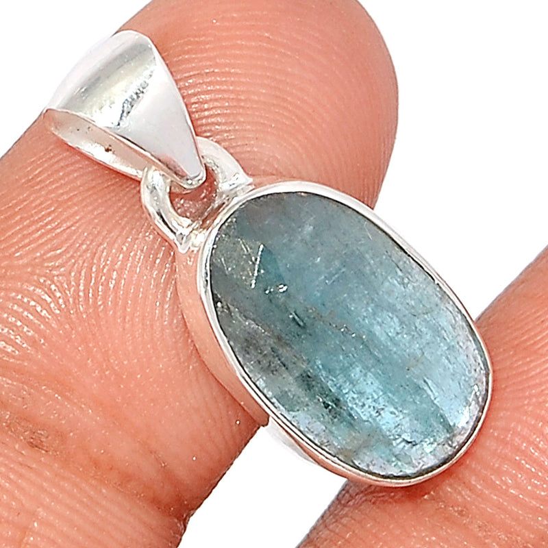 1" Aqua Kyanite Faceted Pendants - AKFP113