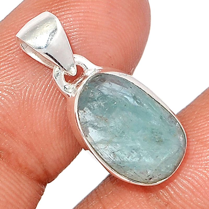 1" Aqua Kyanite Faceted Pendants - AKFP121