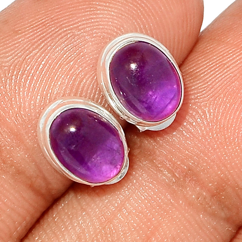 Amethyst Studs - AMCS676