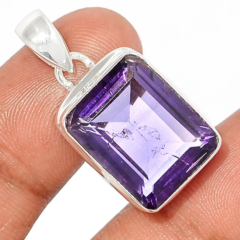 1.2" Amethyst Faceted Pendants - AMFP1903