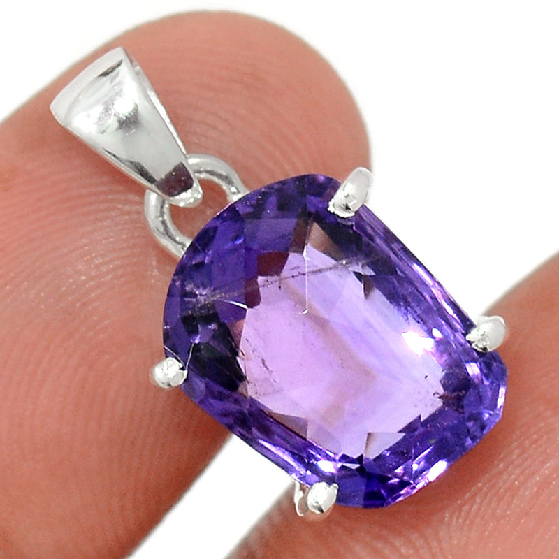 1.1" Claw - Amethyst Faceted Pendants - AMFP1967