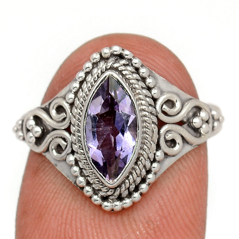 Small Filigree - Amethyst Faceted Ring - AMFR1589