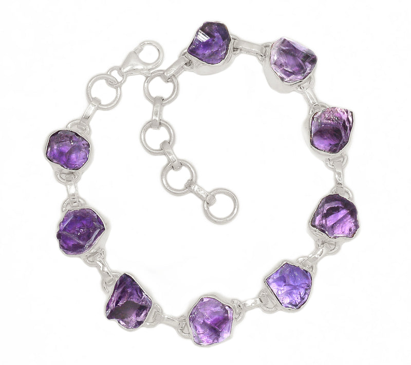 8.5" Amethyst Rough Bracelets - AMRB23