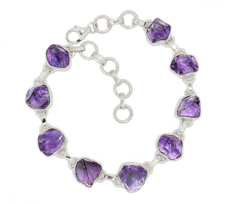 8.7" Amethyst Rough Bracelets - AMRB24