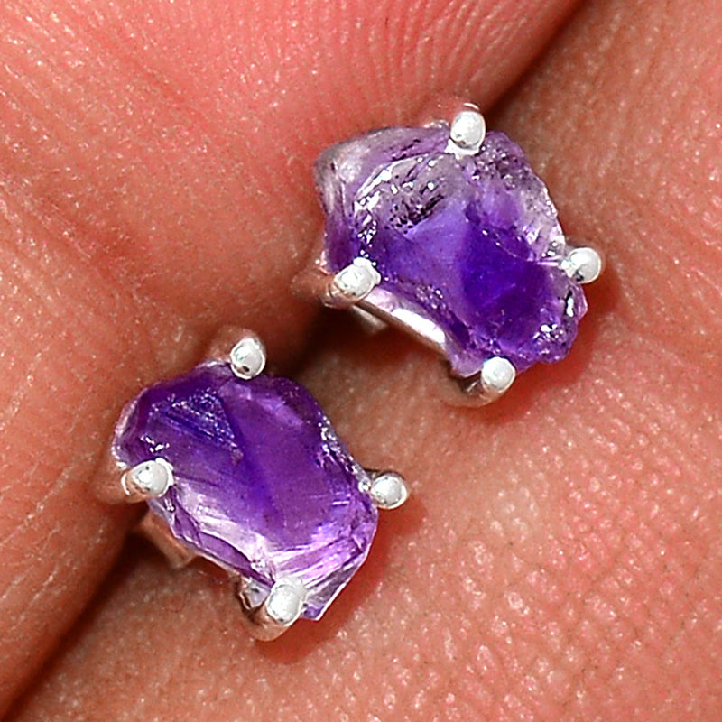 Claw - Amethyst Rough Studs - AMRS125