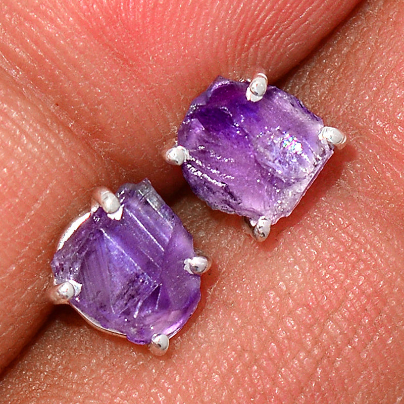 Claw - Amethyst Rough Studs - AMRS130