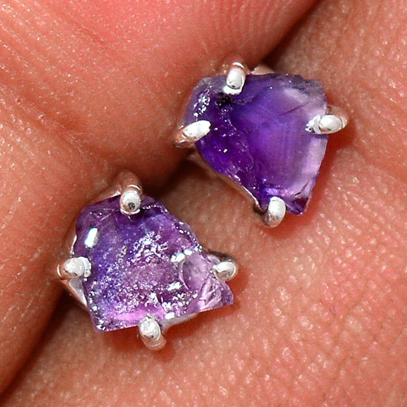 Claw - Amethyst Rough Studs - AMRS133