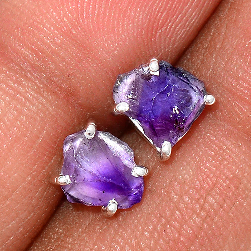 Claw - Amethyst Rough Studs - AMRS148