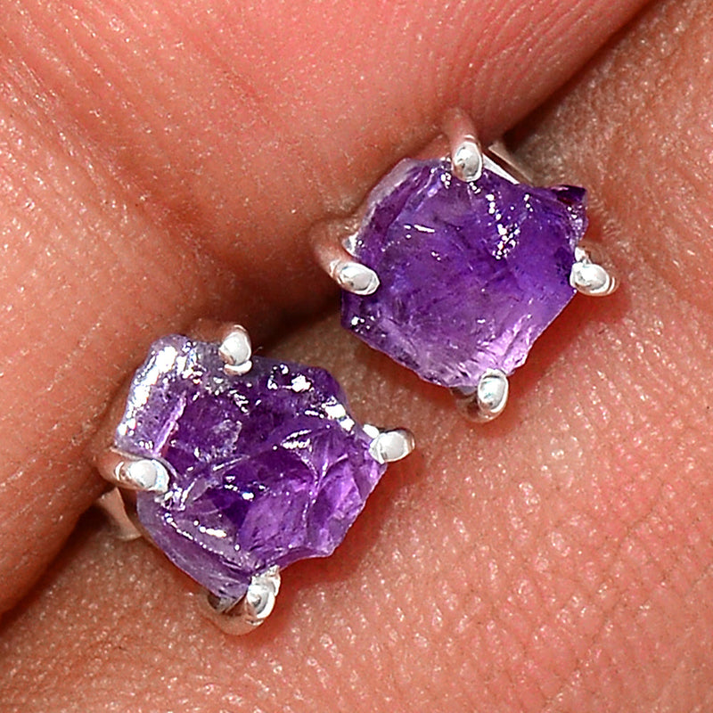 Claw - Amethyst Rough Studs - AMRS161