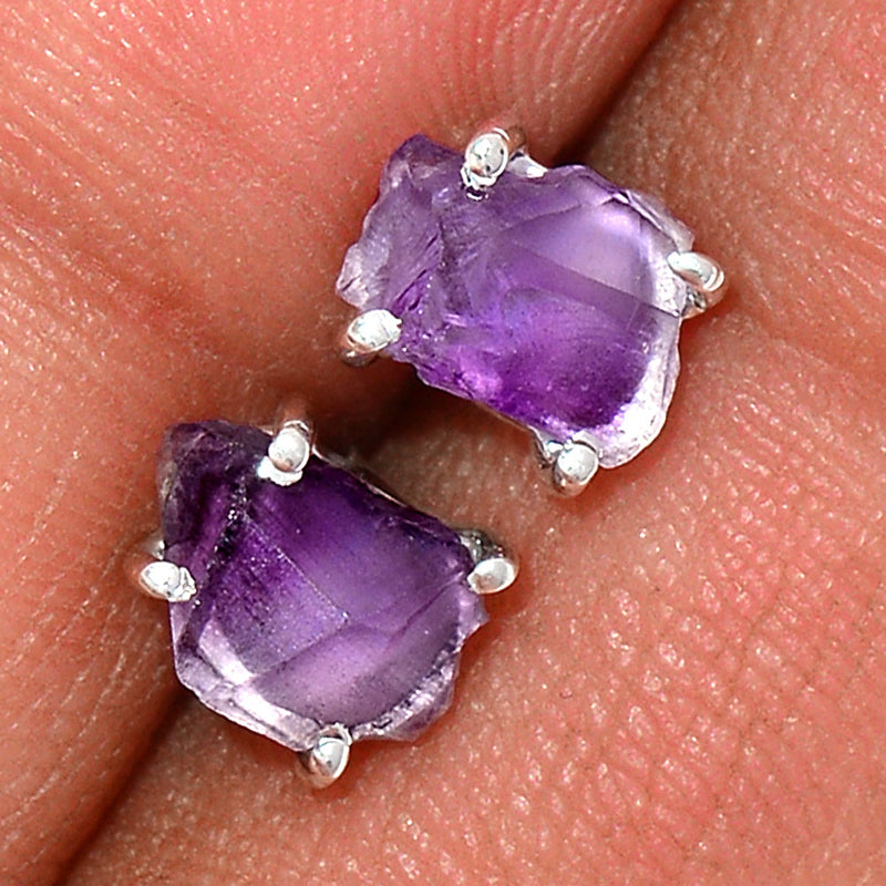 Claw - Amethyst Rough Studs - AMRS165