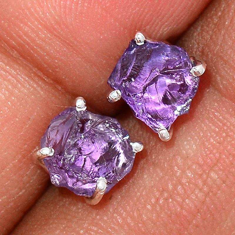 Claw - Amethyst Rough Studs - AMRS177